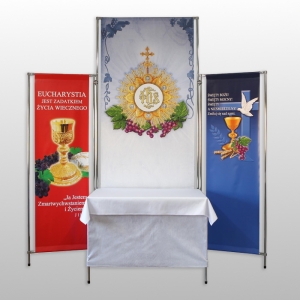 OŁTARZ NA BOŻE CIAŁO - TRYPTYK WYS. 3M + BANERY