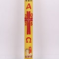 PASCHAŁ 4A 7/100cm 3,5KG ŻÓŁTY, KRZYŻ PODWÓJNY ZŁOTY PASEK + BARAN BIAŁY 