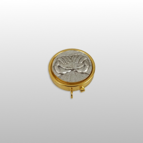 CYBORIUM OZDOBNE śr. 5,4 cm CHLEB RĘCE