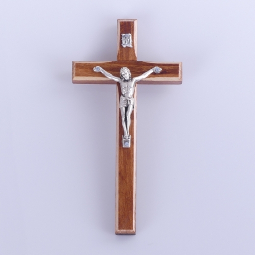 KRZYŻ 16 cm FREZ CIEMNY - KRAWĘDŹ JASNA