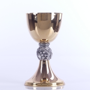 KIELICH ZŁOCONY "WINOGRONA" WYS. 18,5 CM