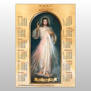 KALENDARZ PLAKAT ŚREDNI - JEZUS MIŁOSIERNY
