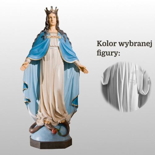 MATKA BOŻA NIEPOKALANA (Z KORONĄ) 125CM BIAŁY (405)