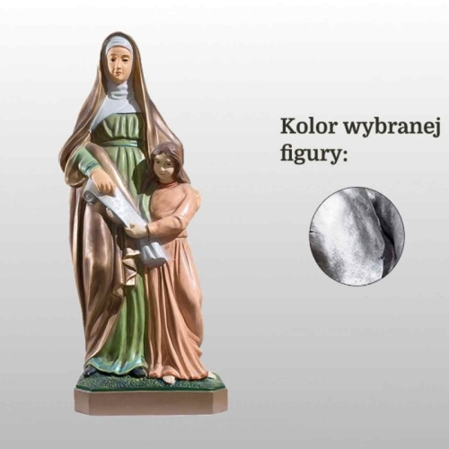 ŚW. ANNA 40CM SREBRNY (855)