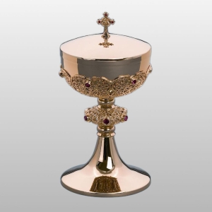 PUSZKA NISKA Z KAMIENIAMI h - 17 cm, Ø czaszy 12 cm, (51697)