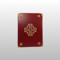 ETUI NA EWANGELIARZ - CHRYSTUS PANTOKRATOR + KRZYŻ JEROZOLIMSKI HAFT (52226)