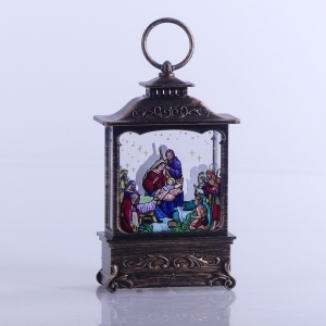 LAMPION RORATNI LED "ŚWIECA"  8x3,5x16 CM + NAKLEJKI