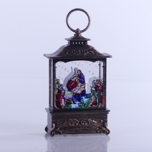 LAMPION RORATNI LED "ŚWIECA"  8x3,5x16 CM + NAKLEJKI