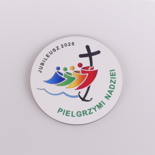 CERAMIKA DREWNIANA - LOGO ROKU JUBILEUSZOWEGO 2025 ŚR. 15CM (DO ZAWIESZENIA)