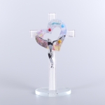 Krzyż ze szkła Murano 16 cm