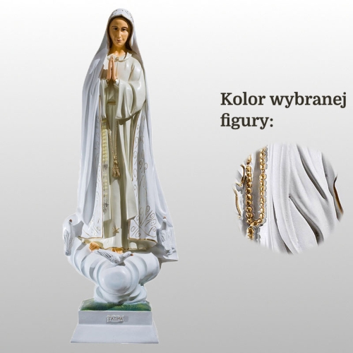 MATKA BOŻA FATIMSKA 90CM BIAŁY (553)
