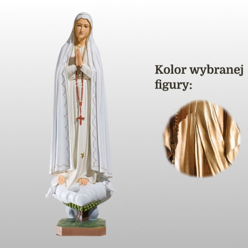 MATKA BOŻA FATIMSKA 80CM WŁOSKIE ZŁOTO (554)