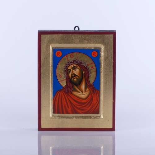 IKONA JEZUS W KORONIE CIERNIOWEJ, 14x18 CM