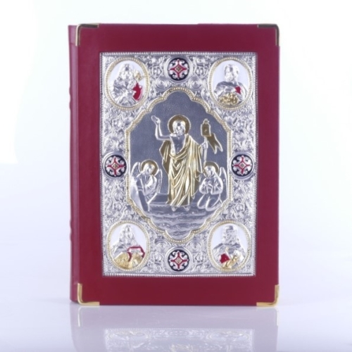 ETUI NA EWANGELIARZ - ZMARTWYCHWSTANIE CHRYSTUSA + HAFT KRZYŻ JEROZOLIMSKI (21622)