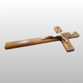 KRZYŻYK WISZĄCY DREWNIANY K-28x13.5 CIEMNY BRĄZ SZEROKI
