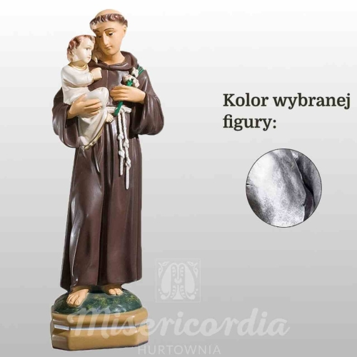 ŚW. ANTONI Z PADWY 40CM SREBRNY (706)