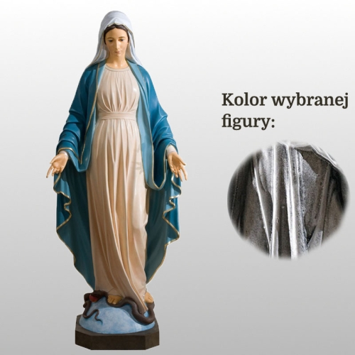MATKA BOŻA NIEPOKALANA 180CM SREBRNY (400)