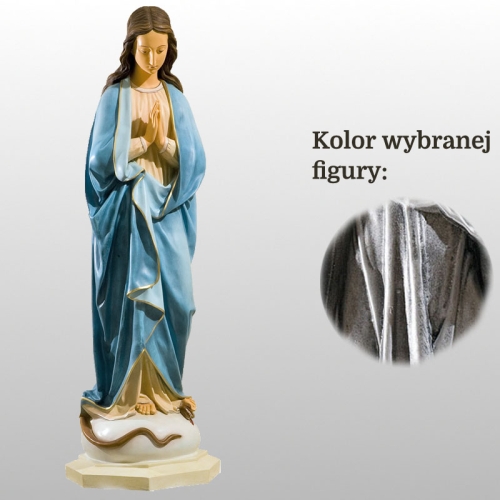MATKA BOŻA NIEPOKALANA 110CM SREBRNY (407)