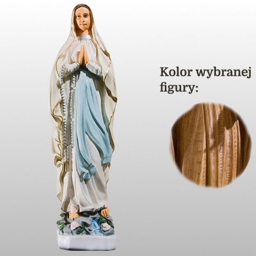 MATKA BOŻA LOURDES 40CM DREWNO (505)
