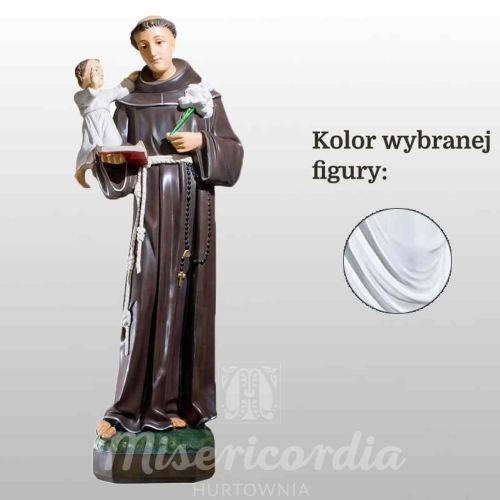 ŚW. ANTONI Z PADWY 120CM BIAŁY (700)