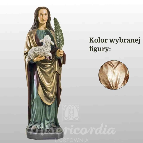 ŚW. AGNIESZKA 110CM WŁOSKIE ZŁOTO (820)