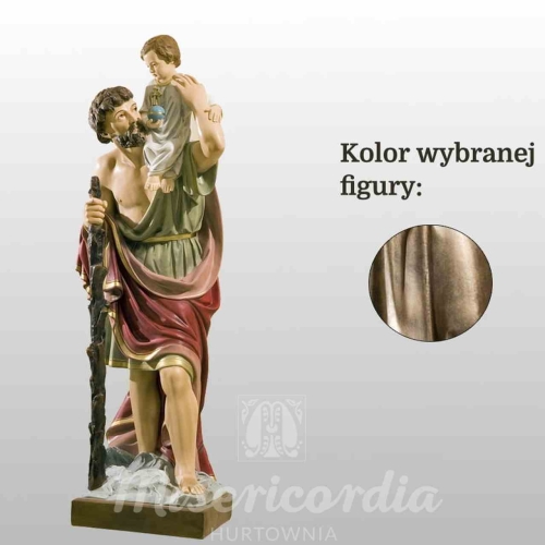 ŚW. KRZYSZTOF 90CM ZŁOTY (888)