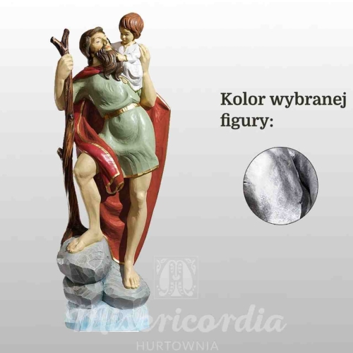 ŚW. KRZYSZTOF 82CM SREBRNY (889)