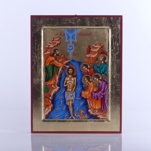 IKONA CHRZEST JEZUSA 22x33 CM
