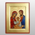 IKONA ŚWIĘTA RODZINA NIEBIESKI 14x18 CM