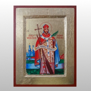 IKONA ŚW.WOJCIECH, 14x18 CM