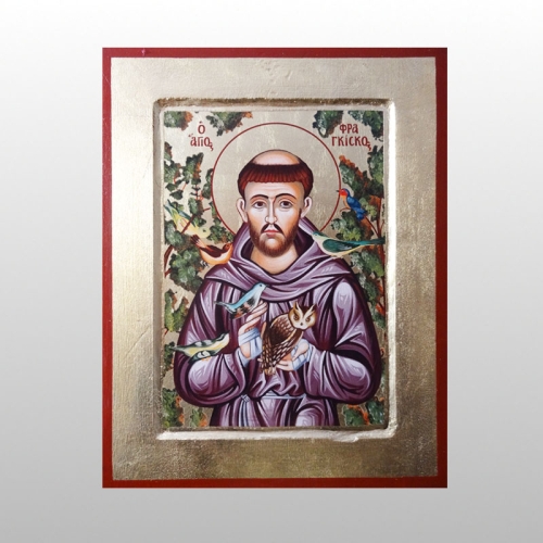 IKONA ŚW.FRANCISZEK, 17x22 CM