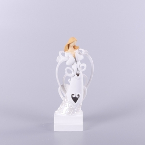 ANIOŁ NOWOCZESNY ŚWIECĄCY BIAŁY, 20cm