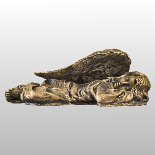 ANIOŁEK LEŻĄCY LEWY 32x13CM ZŁOTY (910)
