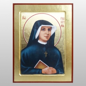 IKONA ŚW.FAUSTYNA 22x33 CM