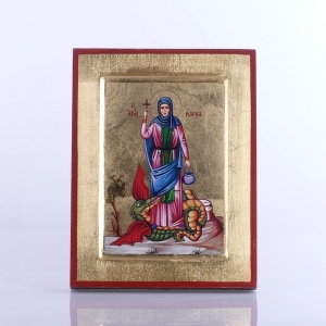 IKONA ŚW.MARTA - CAŁA POSTAĆ, 17X22CM
