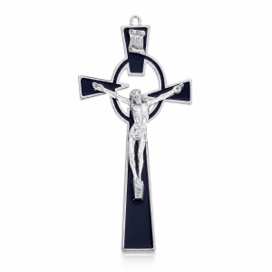 KRZYŻ WISZĄCY 19 CM - CZARNY