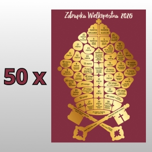 ZDRAPKA WIELKOPOSTNA 2026 - PAKIET 50szt. (3,4zł/szt.)