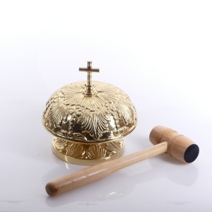 GONG MOSIĘŻNY "ZDOBIONY" Z MŁOTKIEM