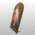 PAMIĄTKA NA DESCE JEZUS MIŁOSIERNY (15X31) brązowa