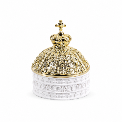 IT SZKATUŁKA/LAWABO ŚR. 8CM ZŁOTA POKRYWA
