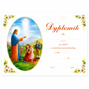 DYPLOMIK PRZEDSZKOLE nr 1 -Pan Jezus z Duchem św.