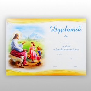 DYPLOMIK PRZEDSZKOLE nr 3 -Pan Jezus z barankiem