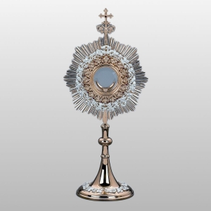 MONSTRANCJA Z KAMIENIAMI h - 63 cm, Ø tarczy 29 cm, (10587)