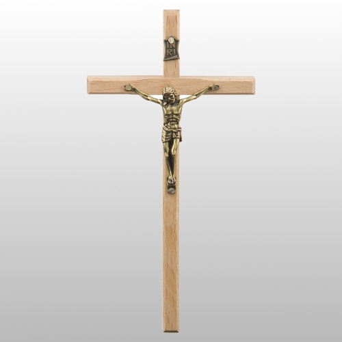KRZYŻ WISZĄCY DREWNO KOLOR NATURALNY 12,5CM