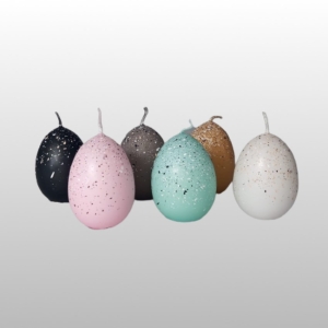 ŚWIECA EGG IN SPOTS -JAJKO 45x60 .