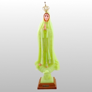 Fig. MB Fatimska świecąca szklane oczy 44cm 11059