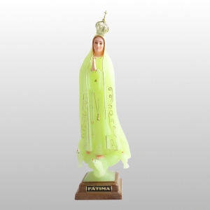 FIGURA MATKA BOSKA FATIMSKA ŚWIECĄCA SZKLANE OCZY 27CM 1032
