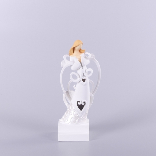 ANIOŁ NOWOCZESNY ŚWIECĄCY BIAŁY, 20cm
