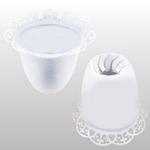 LAMPION PLASTIKOWY PRZEŹROCZYSTY  (⌀ otworu 4,5cm)