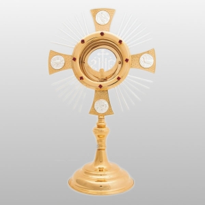 MONSTRANCJA Z SYMBOLAMI EWANGELISTÓW WYS.40 CM